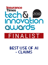 Insurance Times Tech & Innovation Awards Finalist Badge 2019